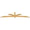 Ekena Millwork Davenport Rough Sawn Timber Gable Bracket, Western Red Cedar, 108"W x 27"H x 2"D x 4"F, 6/12 Pitch GBW108X27X0204DAV00RWR - alternate 4